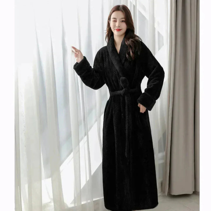 Soft hooded robe for women, designed for ultimate comfort. Essential loungewear for cozy evenings & mornings.