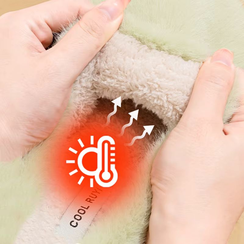 Ultra soft women's plush house slippers, designed for luxurious cozy comfort & cushioned steps.