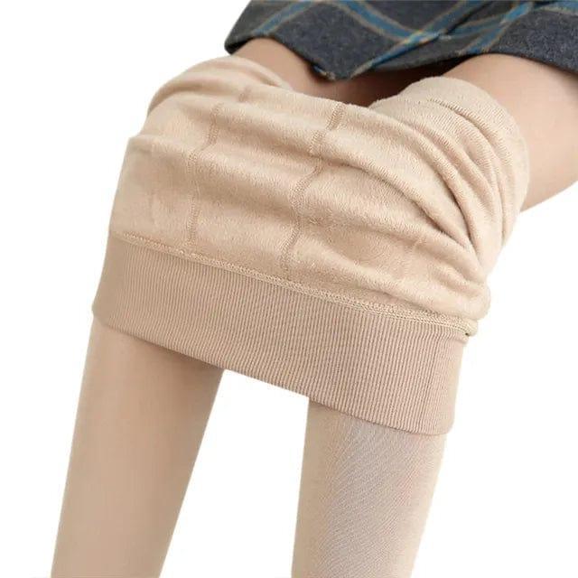 Stylish women's fleece lined leggings. High waist, ultra-warm, & comfortable for cold weather. Great for versatile wear.