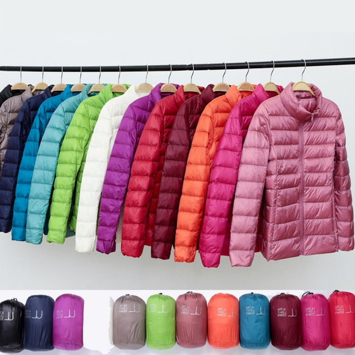 Women's lightweight winter jacket, a stylish & cozy choice for cold climates.