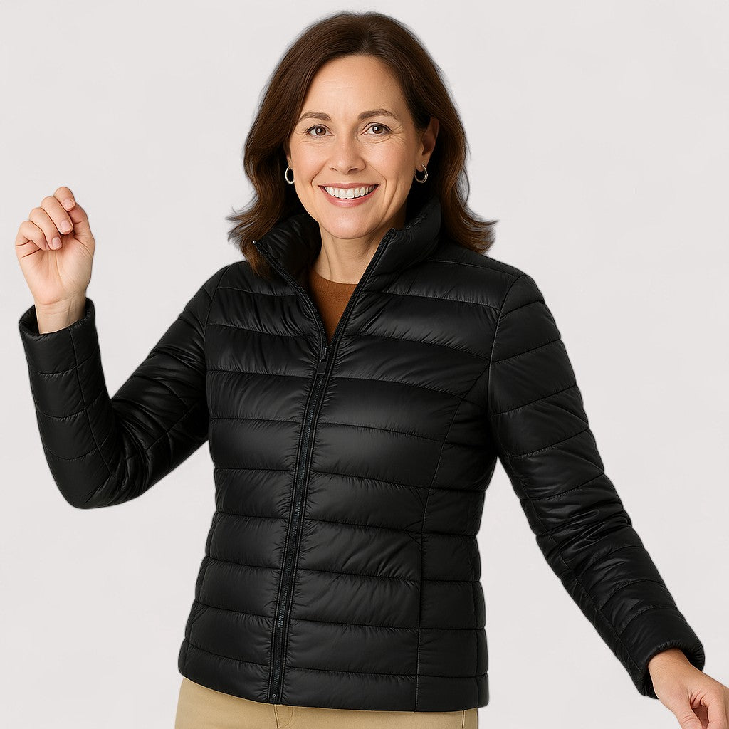 Comfortable & stylish women's ultralight winter jacket, perfect for diverse fashion.