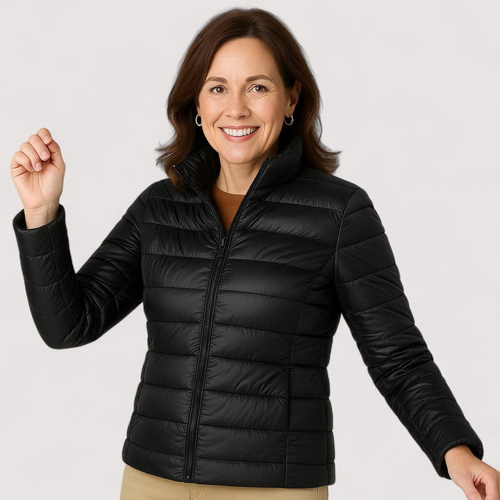 Comfortable & stylish women's ultralight winter jacket, perfect for diverse fashion.