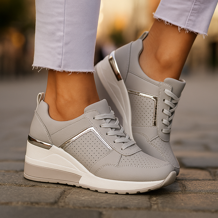 Orthopedic Women's Valden Rise comfort sneakers, offering cushioned support for daily walking & healthy feet.