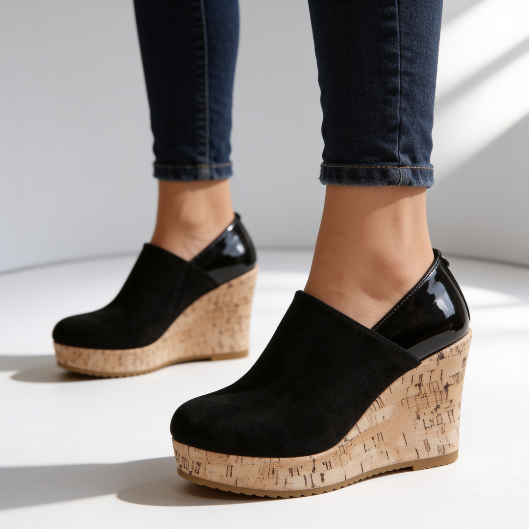 Comfortable women's Valenza wedge loafers, ideal for casual everyday wear with orthopedic support.