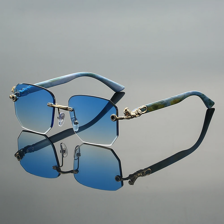 Women's Valetta rimless gradient sunglasses. Chic, stylish UV protection for summer shades.