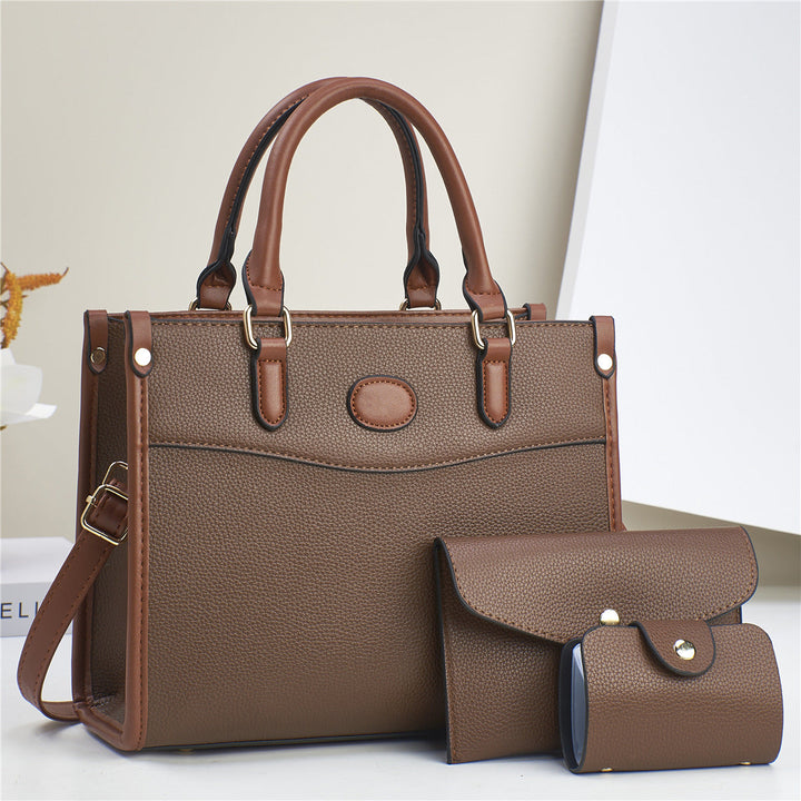 Chic Women's Verona Trio 3-piece handbag set. A versatile fashion accessory with tote, shoulder bag & wallet.