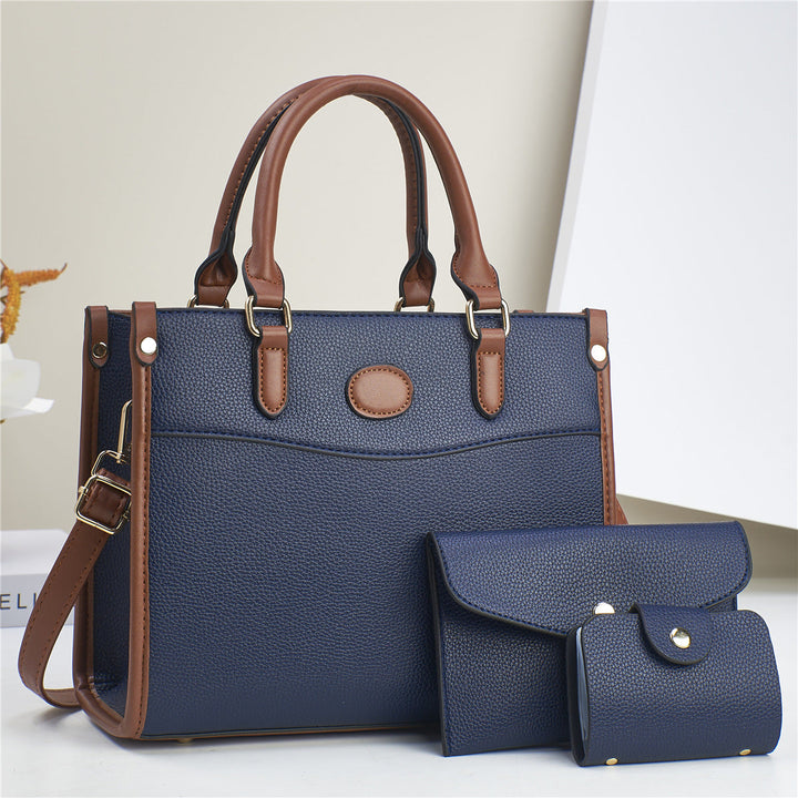 Complete Women's Verona Trio 3-piece handbag set: large tote bag, shoulder bag, and essential matching wallet.