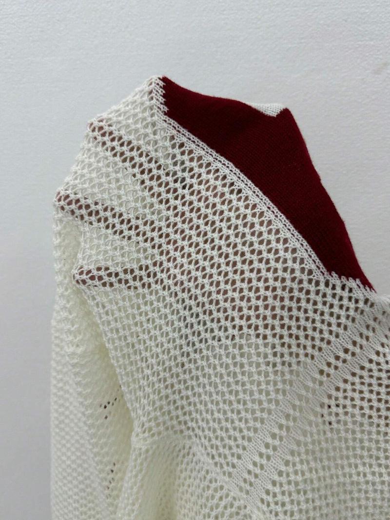 Warm women's varsity knit sweater, Verona design. A cozy statement piece for cold weather.