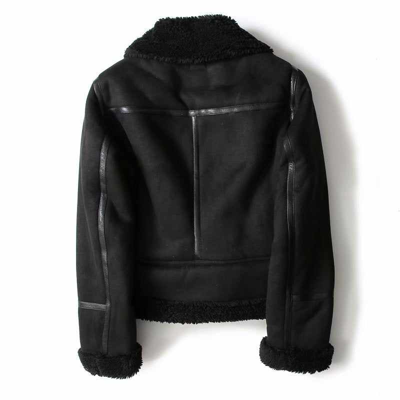 Versatile black fashion jacket for women, perfect for stylish spring and fall outerwear.