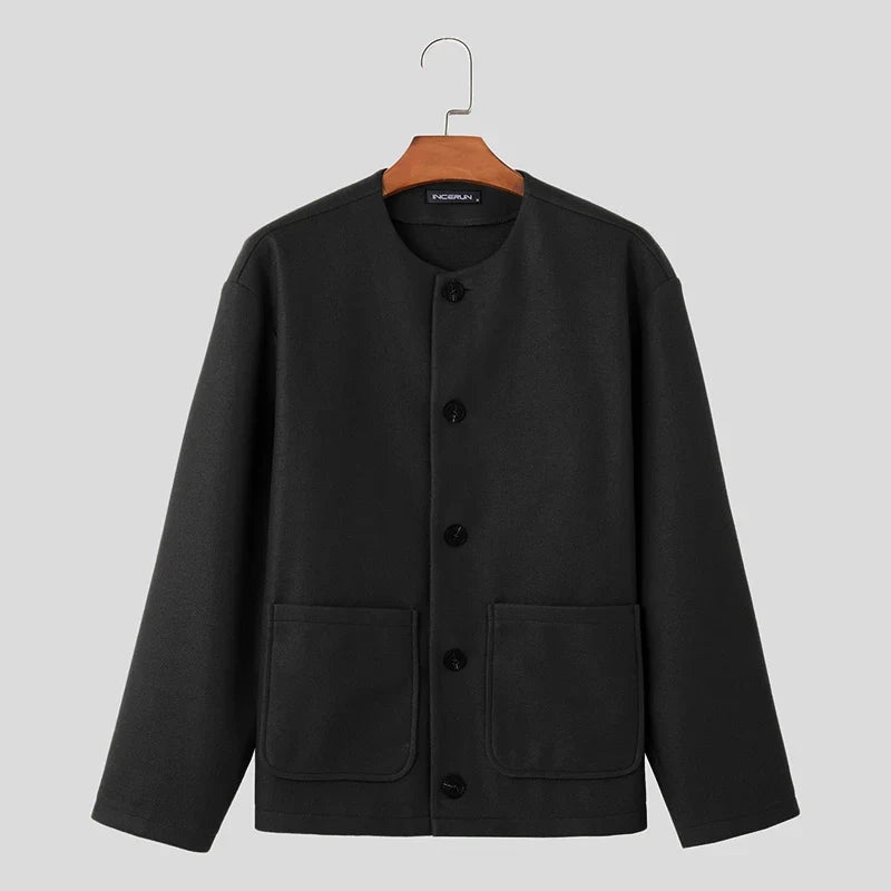 Women's everyday chic button-up cardigan jacket, a versatile layering piece with convenient pockets.