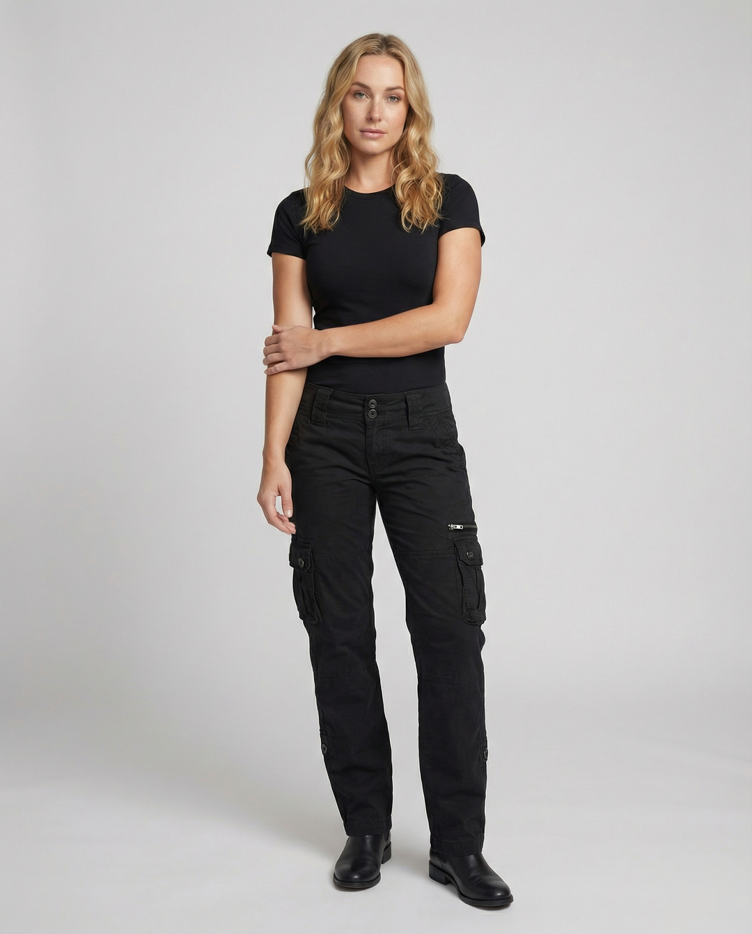 Women's versatile cargo adventure pants with multiple functional pockets for travel & outdoor activities.