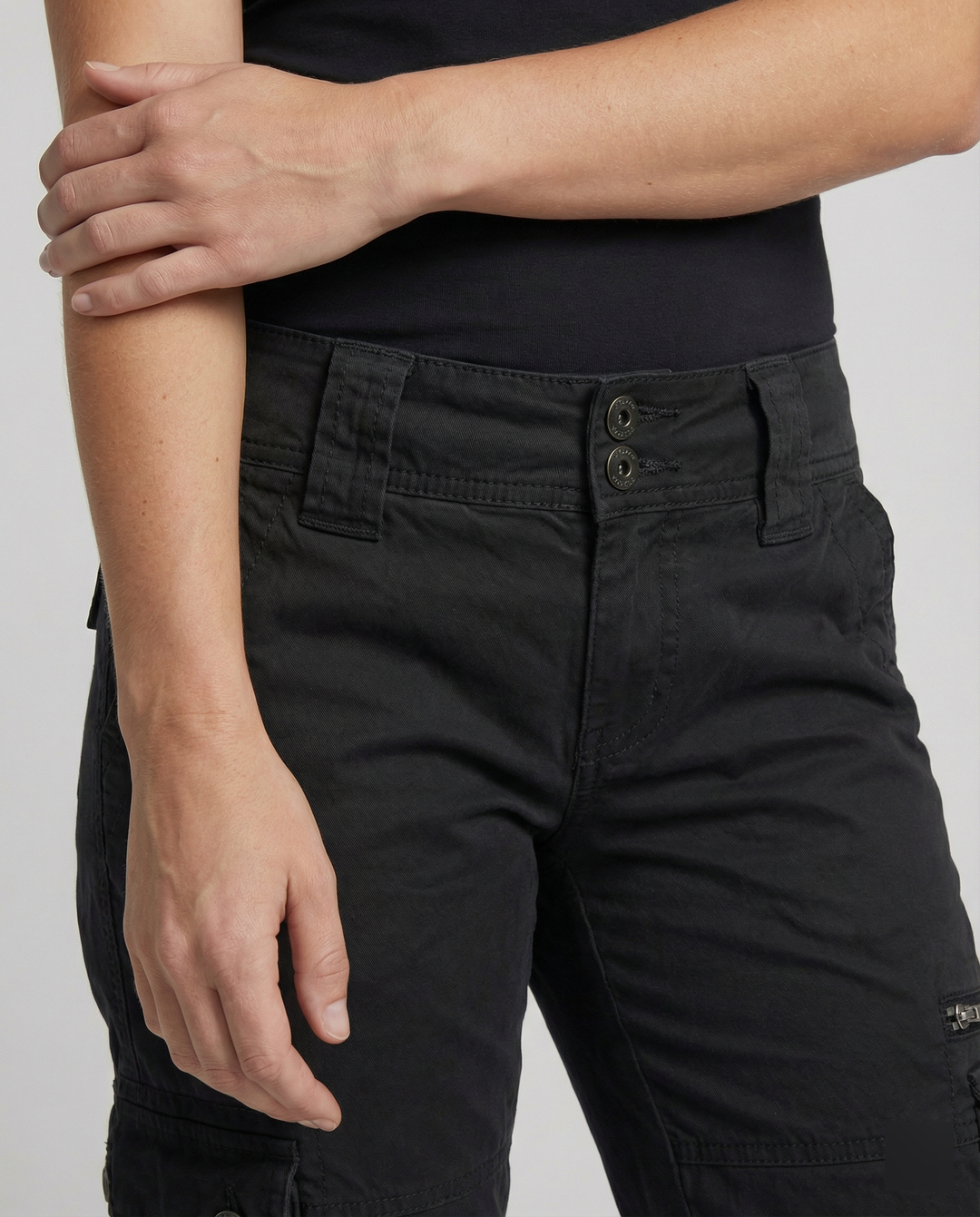 Durable women's cargo pants, ideal for outdoor adventures, travel, and comfortable casual wear.