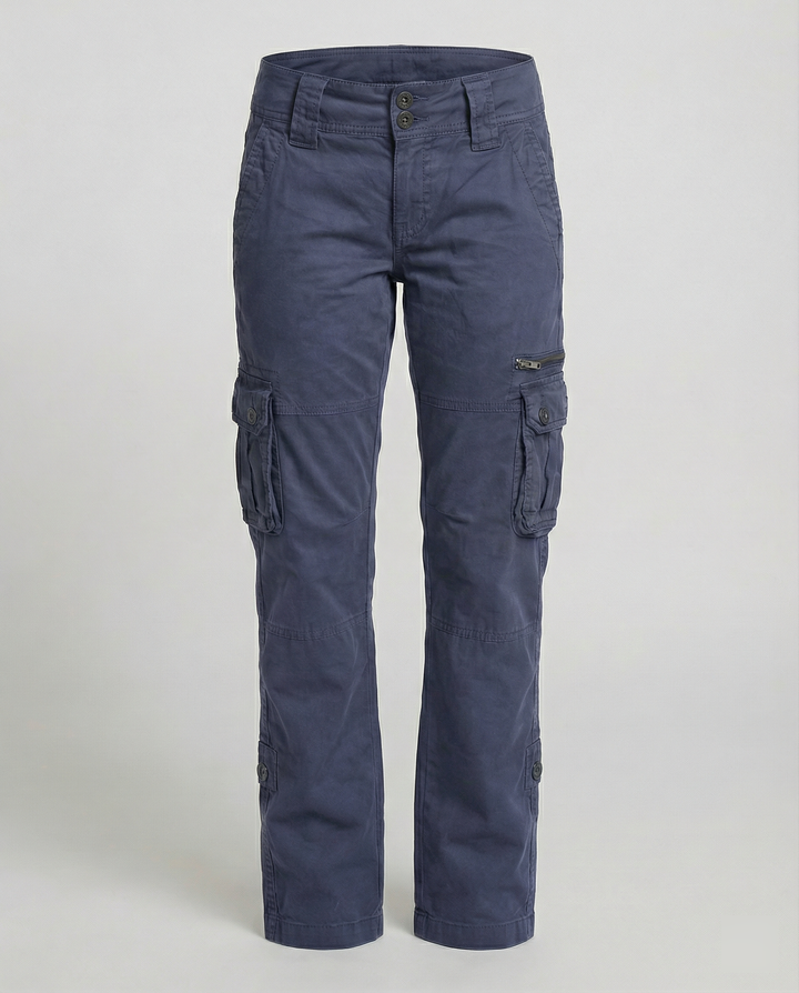 Women's versatile cargo adventure pants, designed for comfort, utility, and everyday travel style.