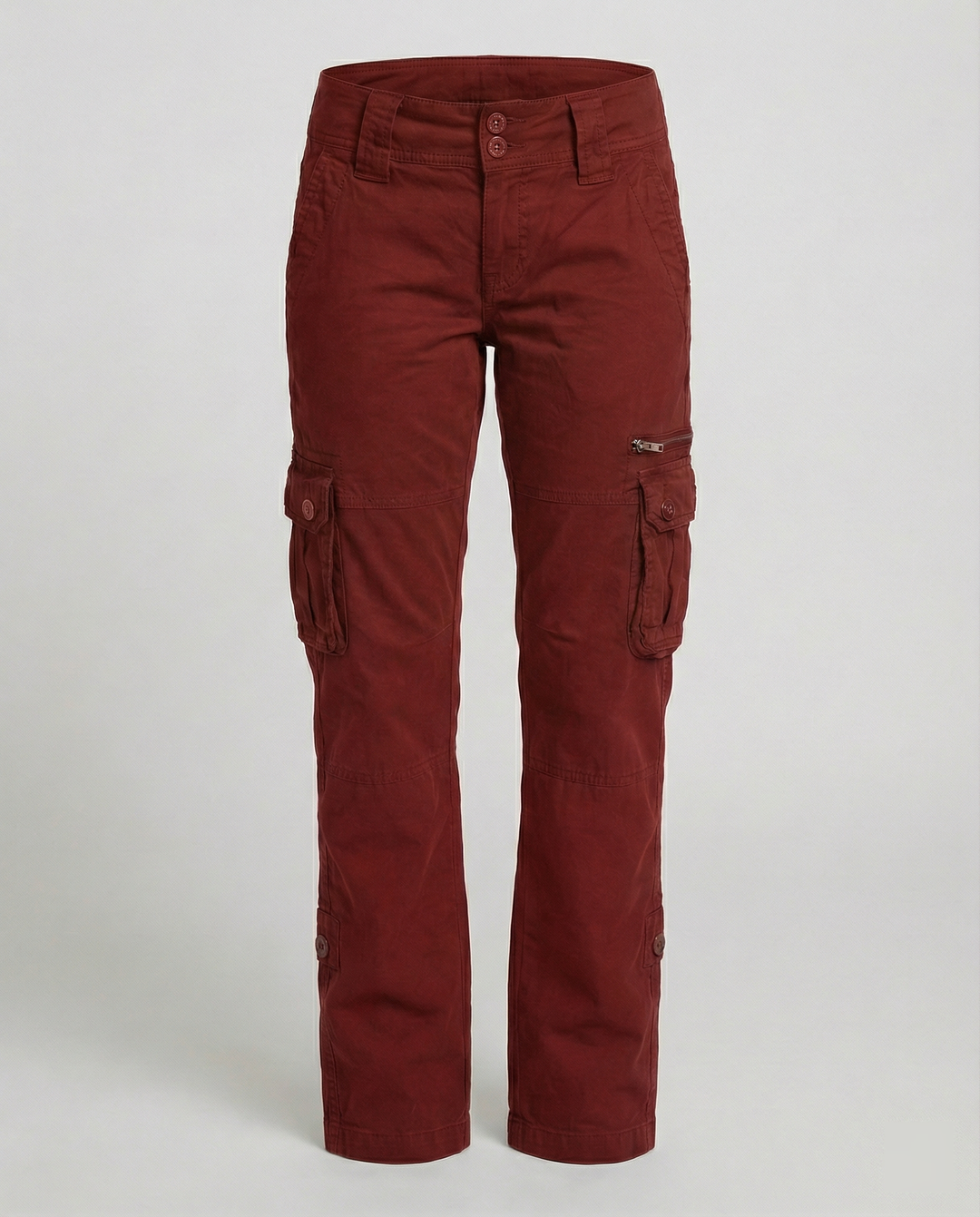 Women's comfortable cargo pants with ample pockets, excellent for travel, outdoor apparel & daily wear.