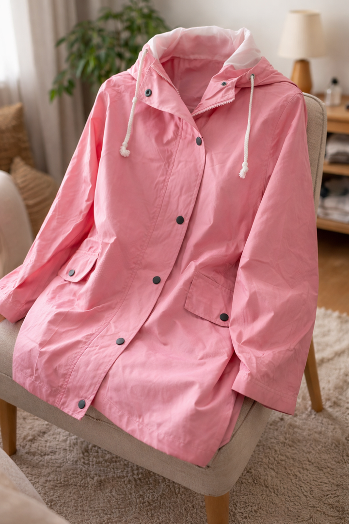 Comfortable women's lightweight hooded jacket for everyday style. Transitional weather-resistant outerwear.