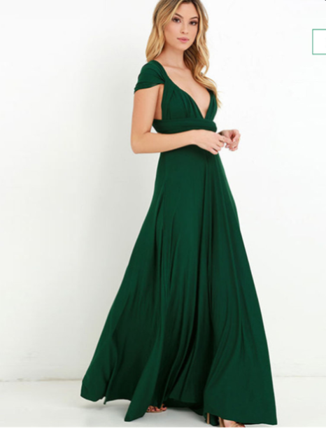 All-season women's convertible wrap dress. Versatile multi-way maxi, suitable for year-round elegant fashion.