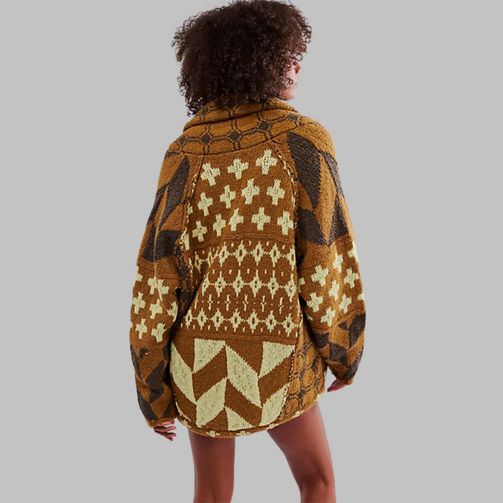 Versatile long sleeve vintage button-down cardigan for women, a stylish layering piece.