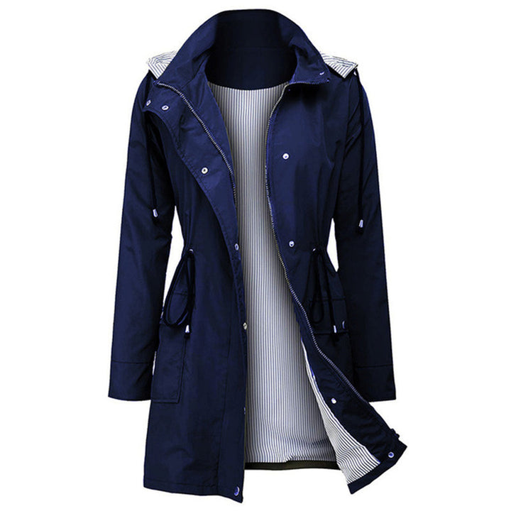 Stylish Viviane women's lightweight windbreaker, perfect for spring/fall, offering rain & wind protection. Hooded.