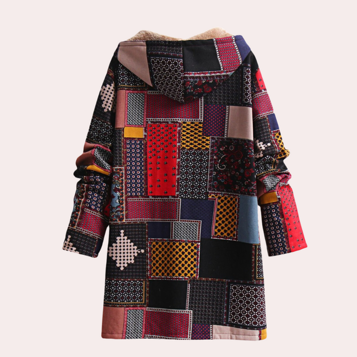 Amara women's warm hooded winter coat, designed for ultimate comfort on cold days. A stylish and practical ladies jacket.