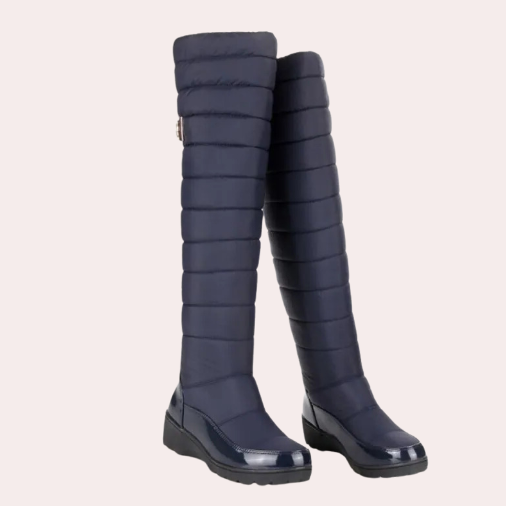 Women's warm, tall over-the-knee boots, ideal for stylish winter outfits and cold weather comfort.
