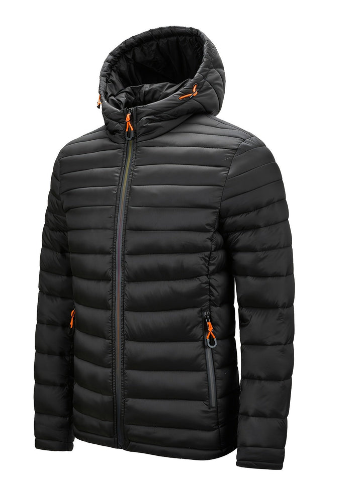 Stylish ladies hooded puffer coat for ultimate winter warmth, lightweight and insulated.