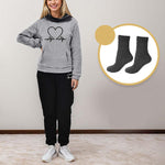 Gray + 1 Pair Of Warm Socks