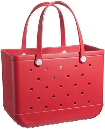 Fashionable women's perforated EVA tote, waterproof design, perfect for beach or pool