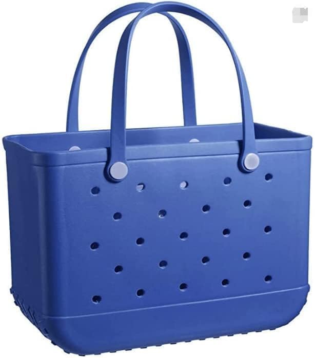 Compact women's EVA tote bag, waterproof and durable, ideal for quick beach trips