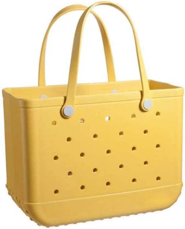Colorful women's EVA tote, lightweight and waterproof, a perfect summer beach bag