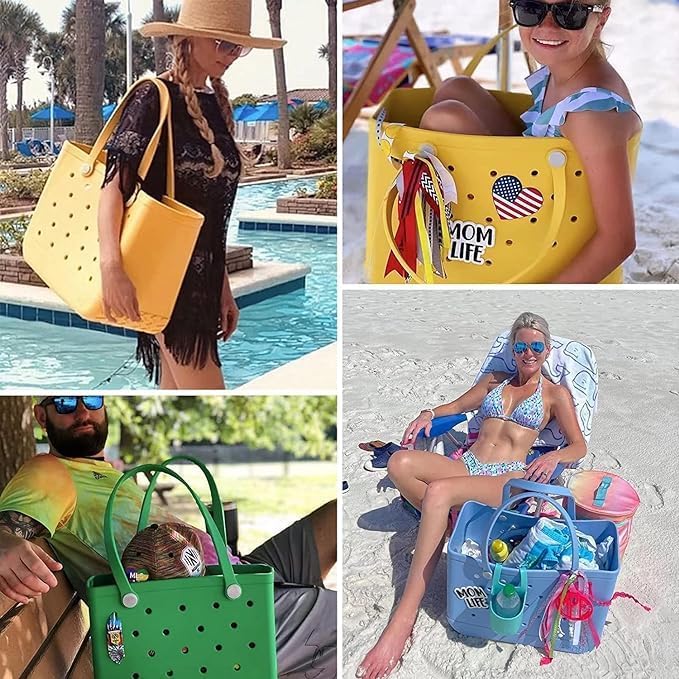 Durable EVA beach tote for ladies, sandproof and washable, an essential summer accessory