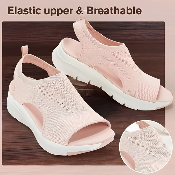 Women's orthopedic slingback slide sandals providing arch support & foot pain relief. Washable & comfortable footwear.