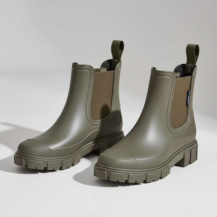 Fashionable women's waterproof ankle boots, a versatile and practical outdoor footwear choice.