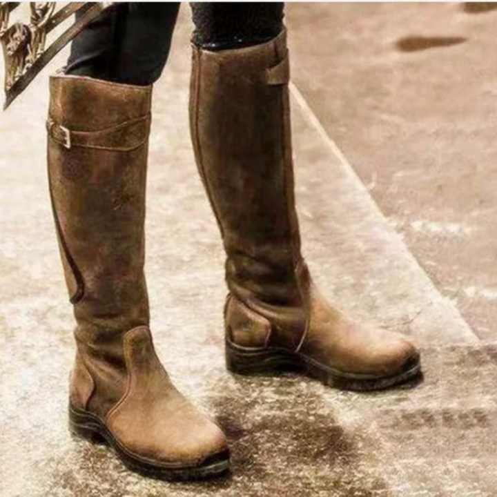 Stylish waterproof women's high heel boots for versatile fashion. Perfect elegant footwear for rain protection.