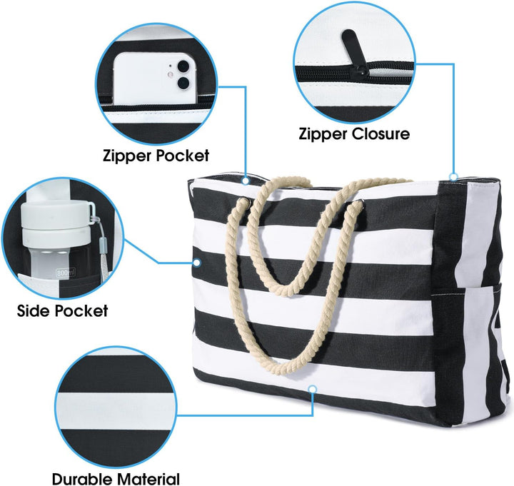 Women's waterproof work tote, large and organized for busy days.