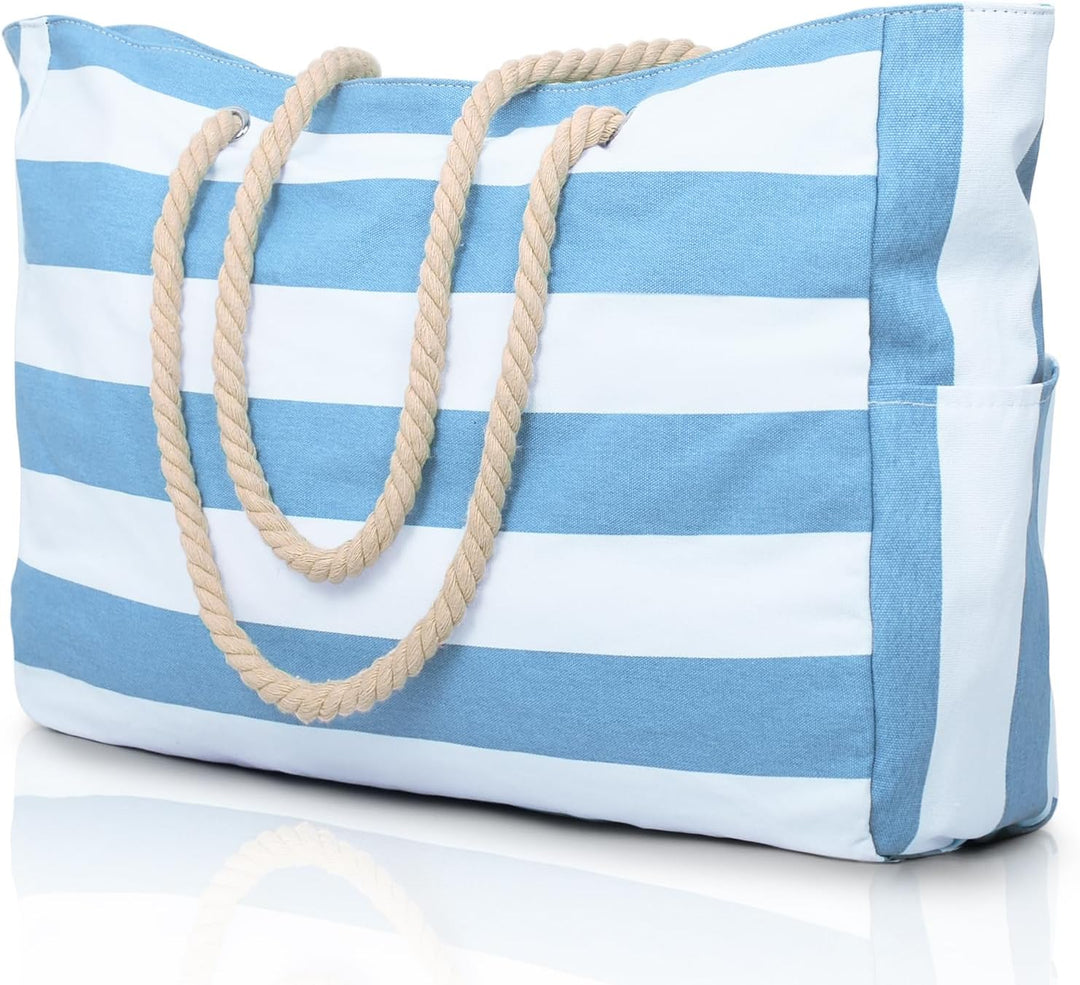 Waterproof beach tote for women, spacious and stylish for sunny days.