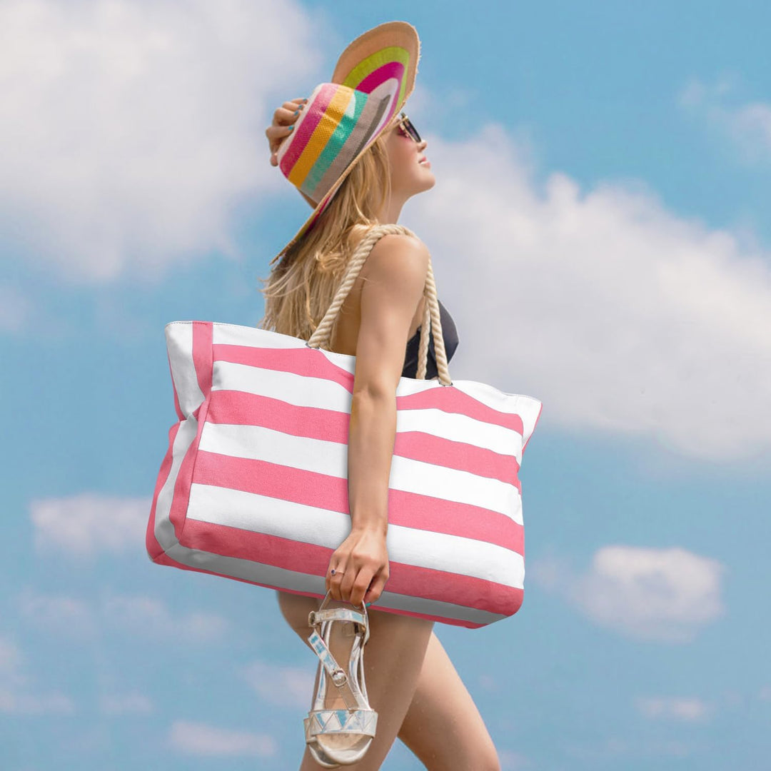 Women's waterproof gym bag, large enough for shoes and change.