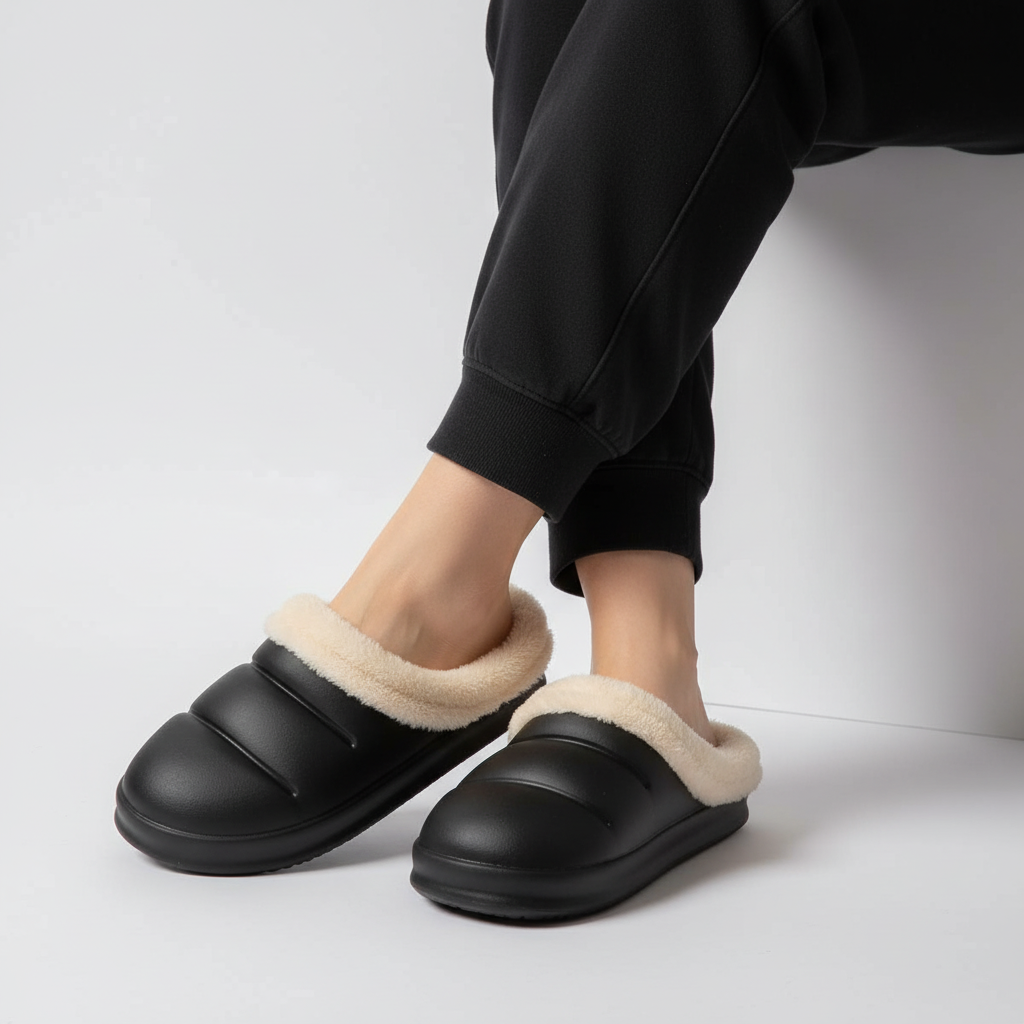 Lightweight and cozy women's waterproof slippers, perfect for all-day wear at home