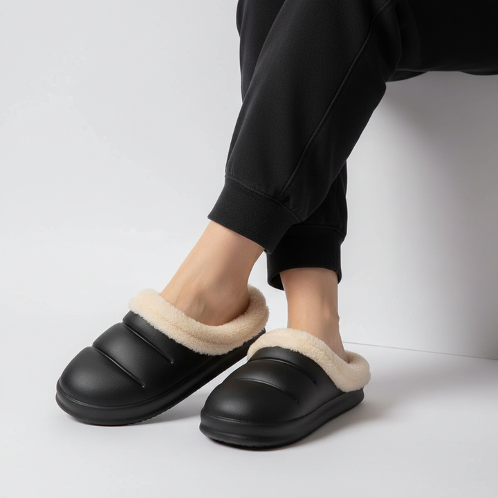 Lightweight and cozy women's waterproof slippers, perfect for all-day wear at home