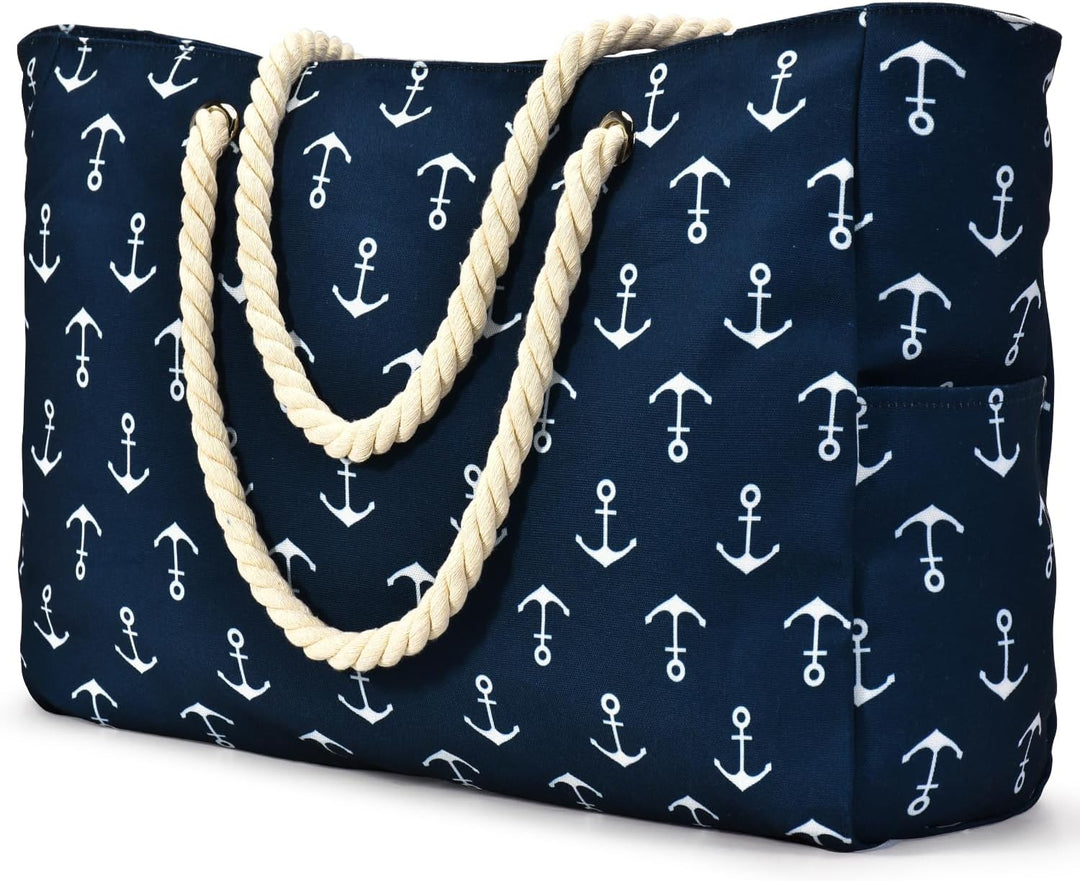 Women's waterproof oxford fabric tote bag, large multi-pocket design, ideal for travel or gym