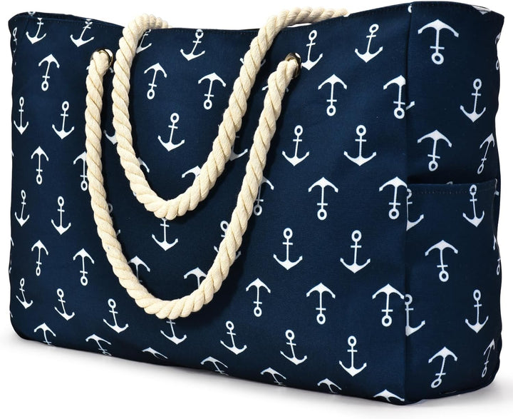 Women's waterproof oxford fabric tote bag, large multi-pocket design, ideal for travel or gym