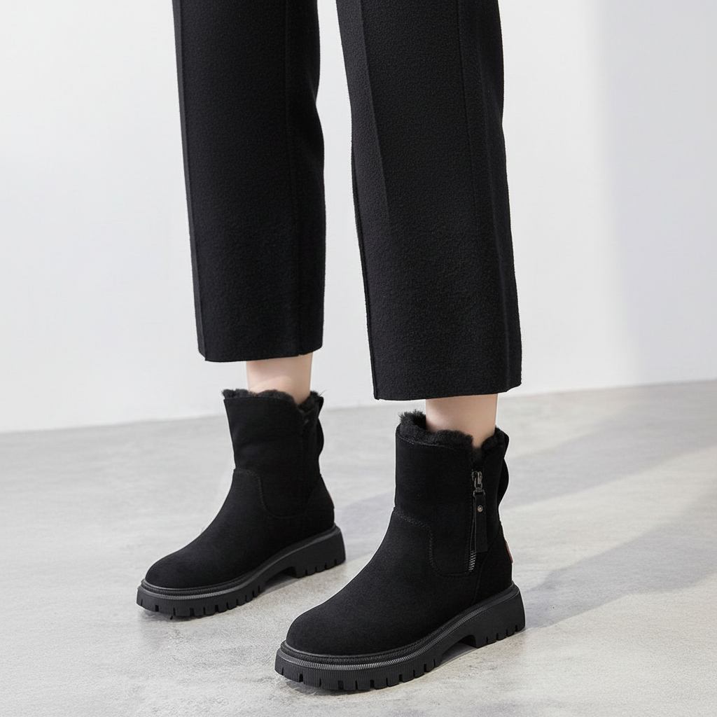 Stylish women's waterproof winter comfort boots, Emily model, perfect for outdoor activities & fall fashion