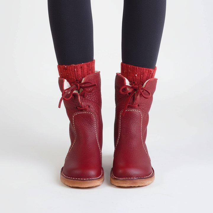 Waterproof Renate ankle boots for women, warm-lined for cold weather, winter fashion