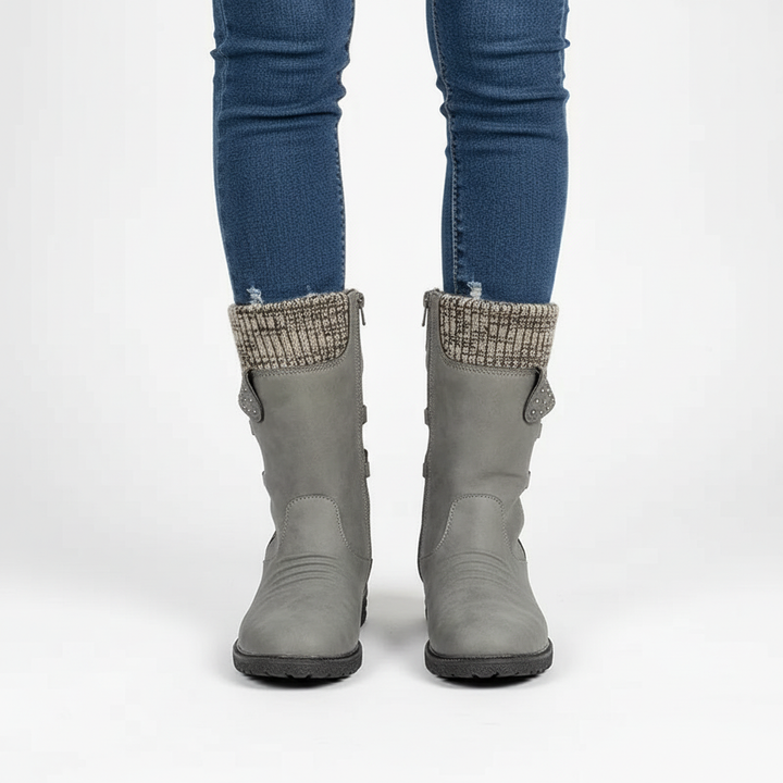 Durable women's snow boots, waterproof and non-slip, perfect for winter outdoor wear