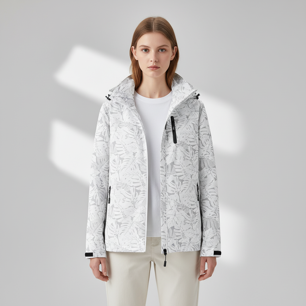 Breathable women's outdoor jacket, weatherproof and windproof, for all seasons