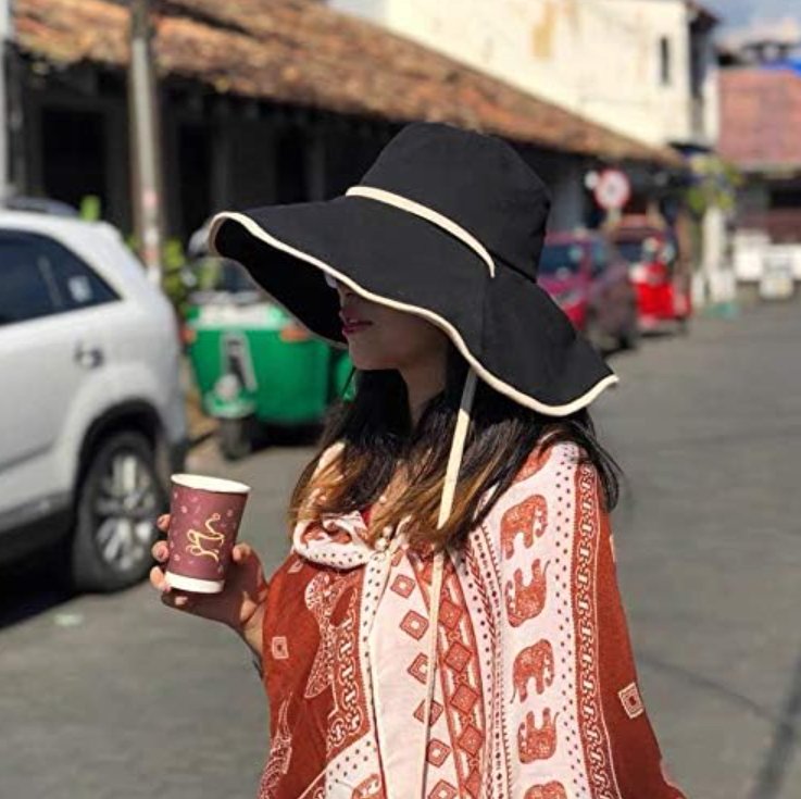 Women's fashion sun hat, Livia, with a wide foldable brim, essential for UV protection in summer