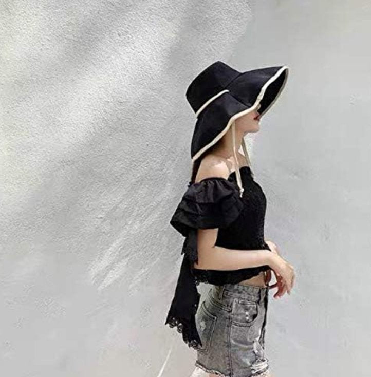 Livia foldable wide brim sun hat for women, a must-have breathable accessory for sunny days