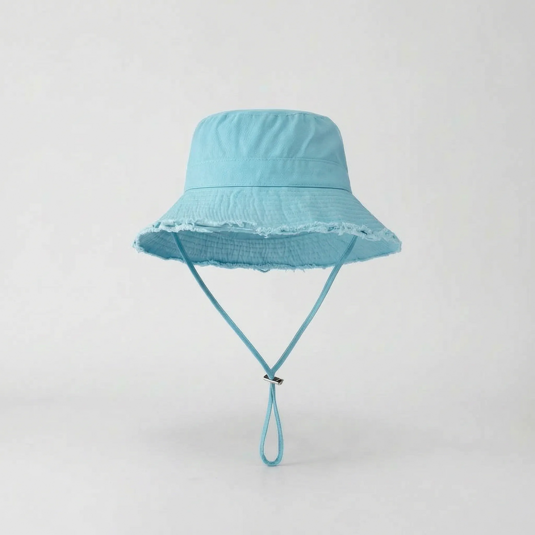 Durable women's wide brim outdoor hat. A packable bucket hat for sun protection during hikes & activities.