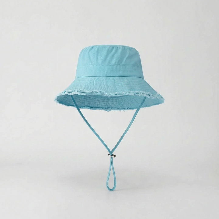 Durable women's wide brim outdoor hat. A packable bucket hat for sun protection during hikes & activities.
