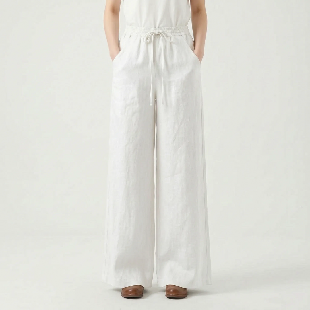 Soft, breathable wide-leg casual pants for women, designed for all-day comfort and relaxed summer styling.