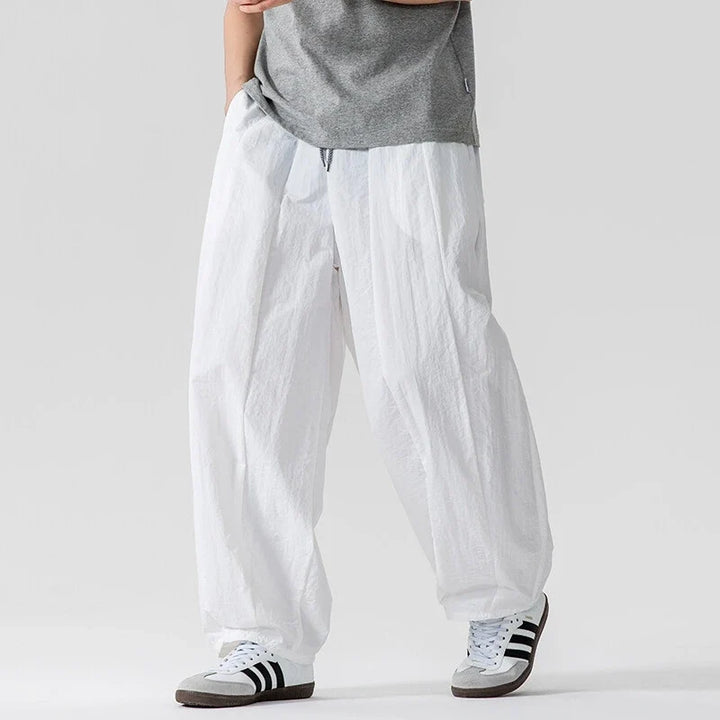 Airy linen blend wide leg pants for women, offering stylish comfort for spring outfits & summer fashion.
